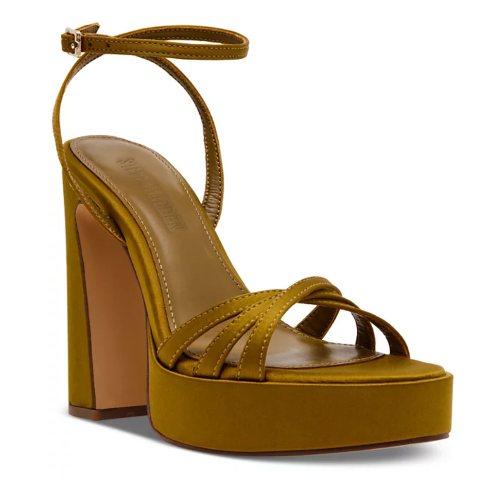 Steve Madden Shoes Women's Size 8 Fleet Platform Block Heel Sandals New - Picture 1 of 7